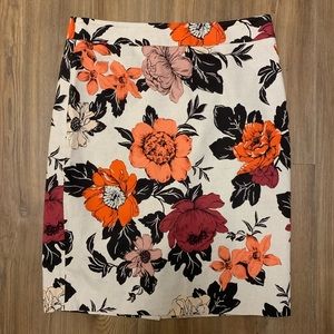 Ann Taylor Floral Pencil Skirt